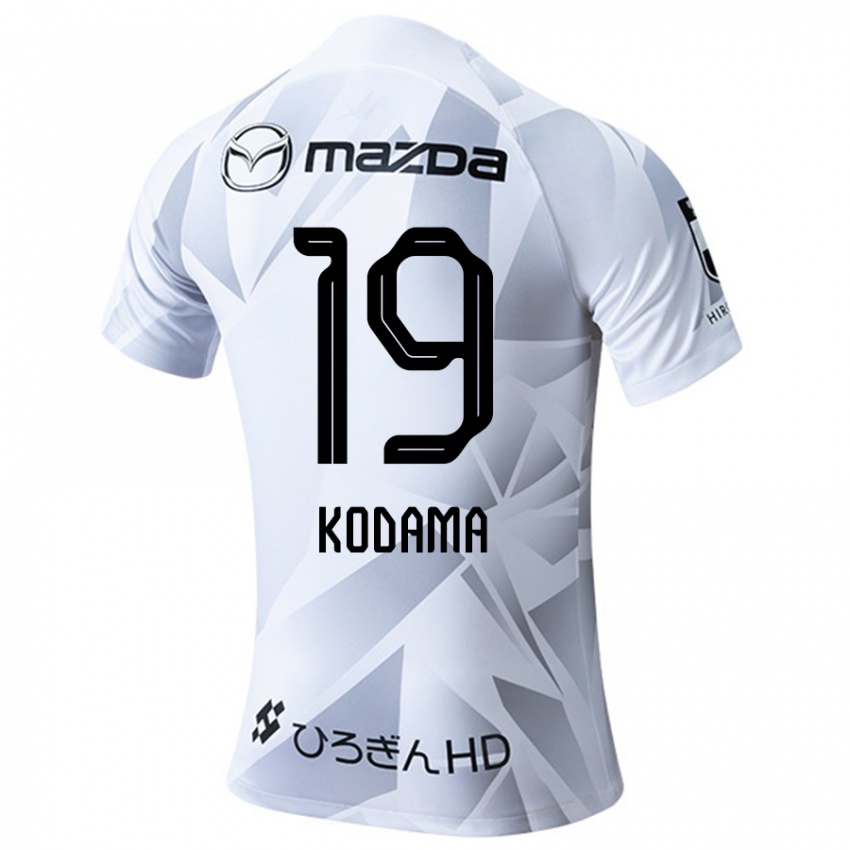 Niño Camiseta Tsukasa Kodama #19 Blanco Gris Negro 2ª Equipación 2024/25 La Camisa Argentina