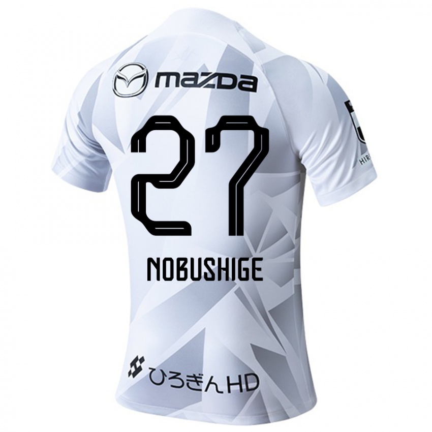 Niño Camiseta Ryojiro Nobushige #27 Blanco Gris Negro 2ª Equipación 2024/25 La Camisa Argentina