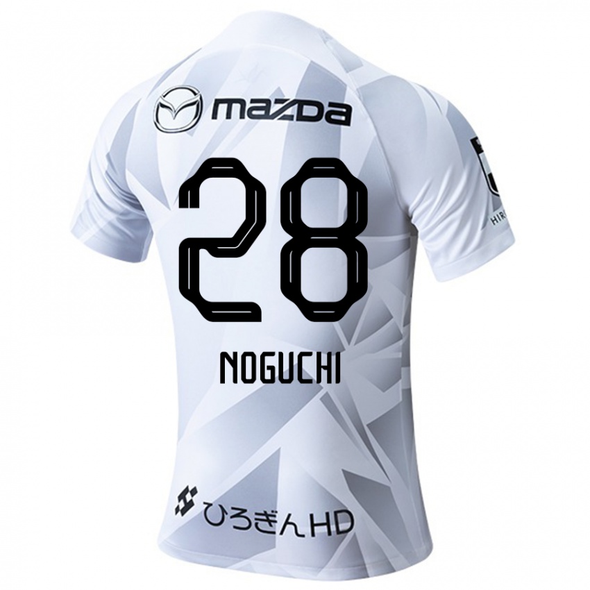 Niño Camiseta Rento Noguchi #28 Blanco Gris Negro 2ª Equipación 2024/25 La Camisa Argentina