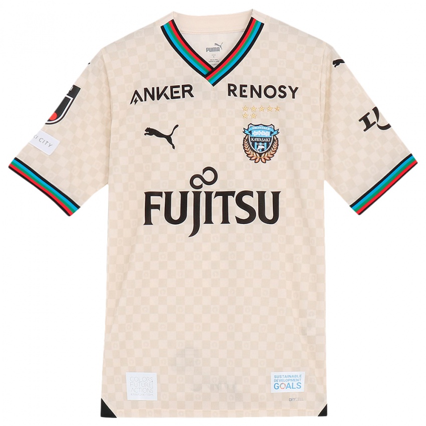 Niño Camiseta Naoto Kamifukumoto #99 Blanco Gris 2ª Equipación 2024/25 La Camisa Argentina