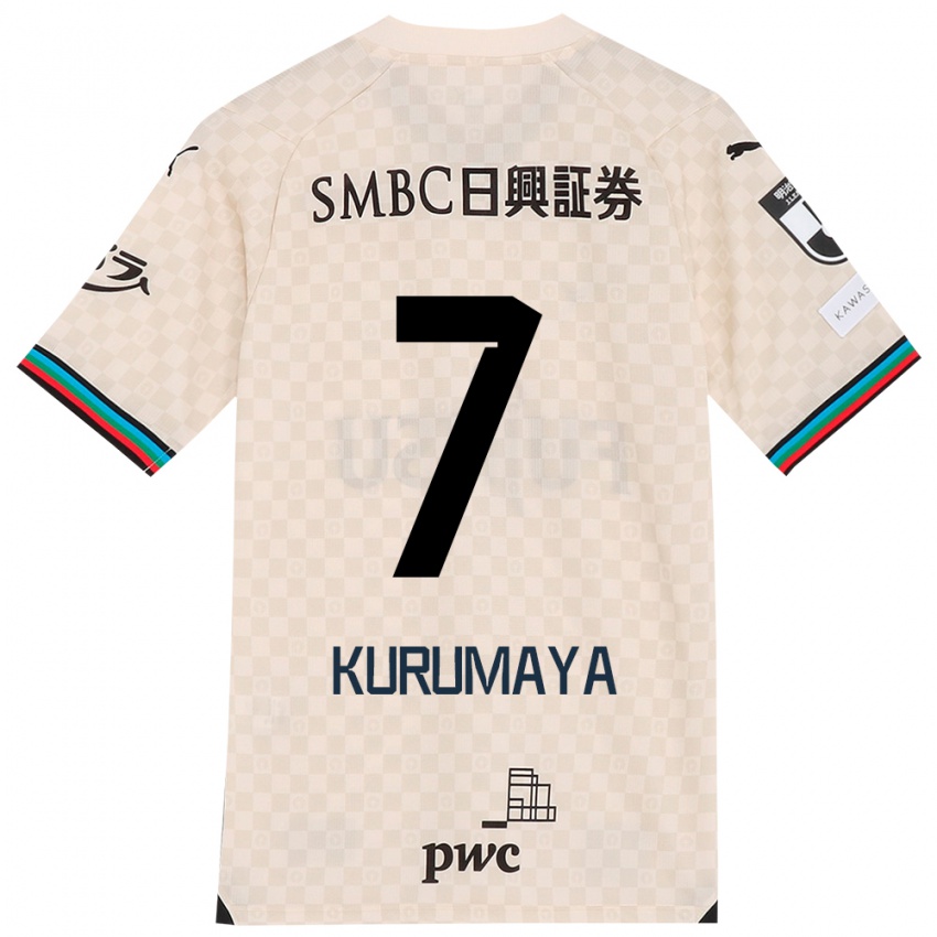 Niño Camiseta Shintaro Kurumaya #7 Blanco Gris 2ª Equipación 2024/25 La Camisa Argentina