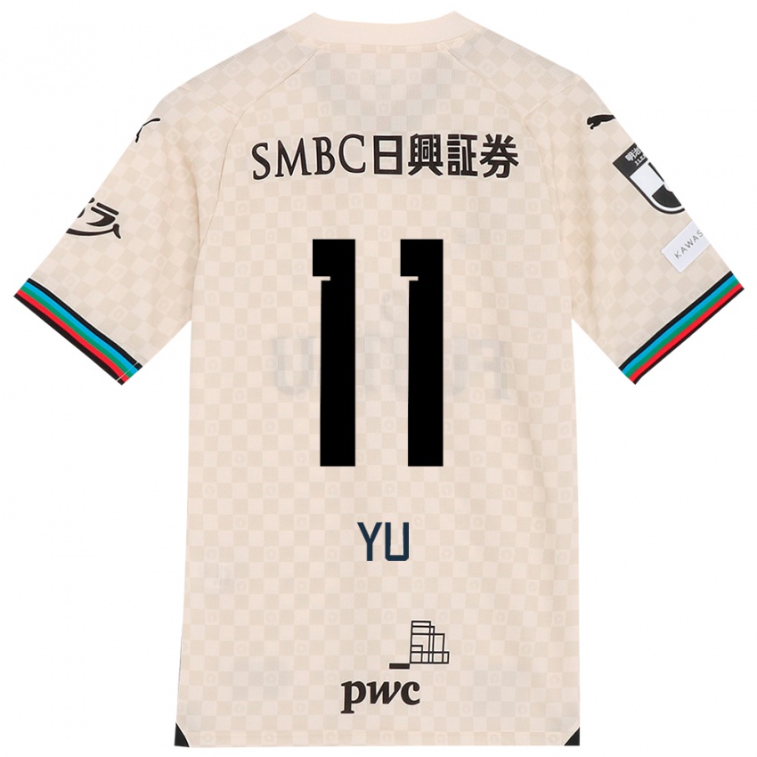 Niño Camiseta Yu Kobayashi #11 Blanco Gris 2ª Equipación 2024/25 La Camisa Argentina