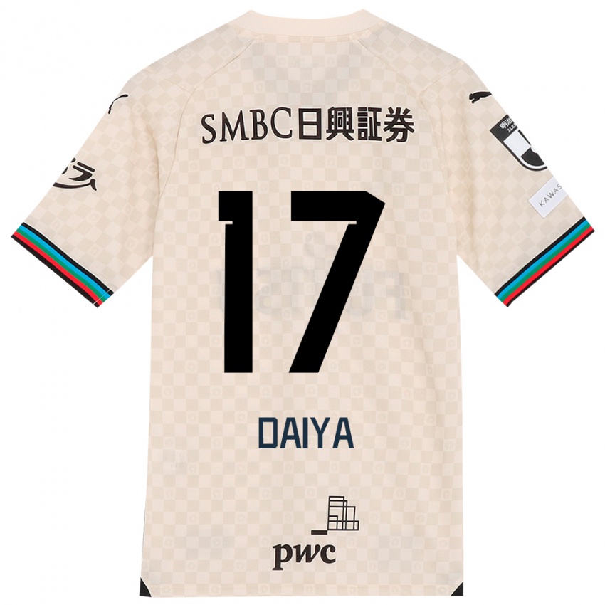 Niño Camiseta Daiya Tono #17 Blanco Gris 2ª Equipación 2024/25 La Camisa Argentina