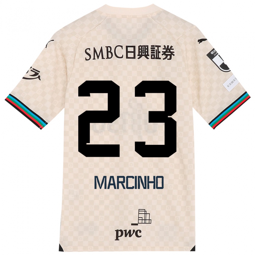 Niño Camiseta Marcinho #23 Blanco Gris 2ª Equipación 2024/25 La Camisa Argentina