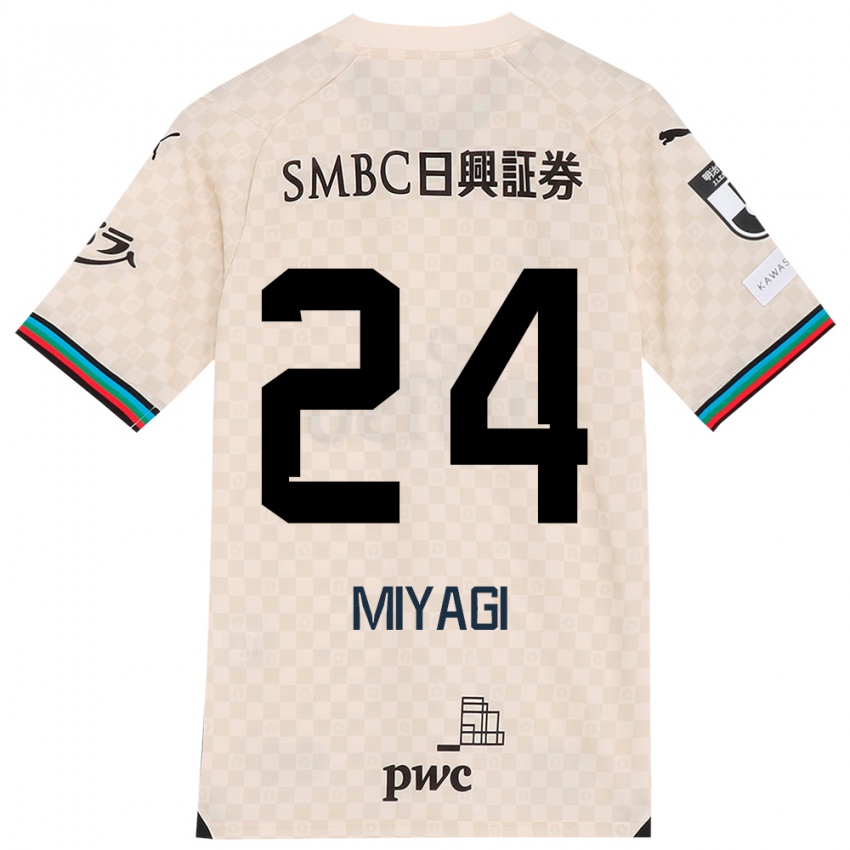 Niño Camiseta Ten Miyagi #24 Blanco Gris 2ª Equipación 2024/25 La Camisa Argentina