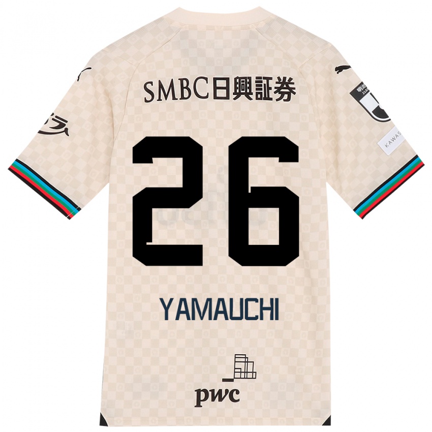 Niño Camiseta Hinata Yamauchi #26 Blanco Gris 2ª Equipación 2024/25 La Camisa Argentina