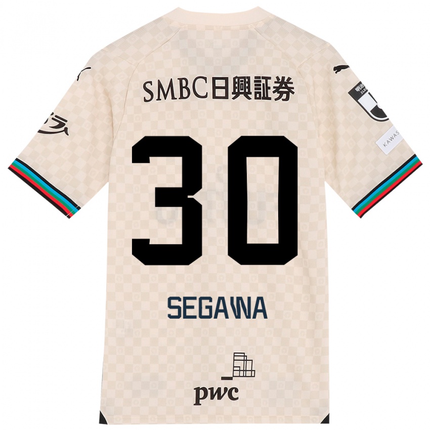 Niño Camiseta Yusuke Segawa #30 Blanco Gris 2ª Equipación 2024/25 La Camisa Argentina