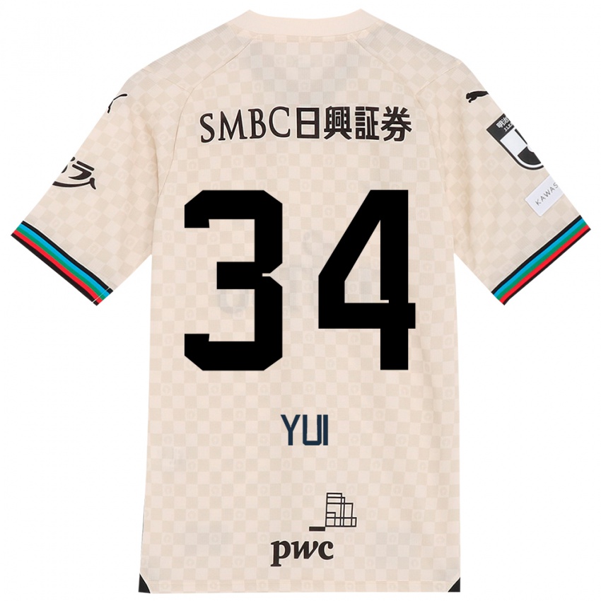 Niño Camiseta Kota Yui #34 Blanco Gris 2ª Equipación 2024/25 La Camisa Argentina