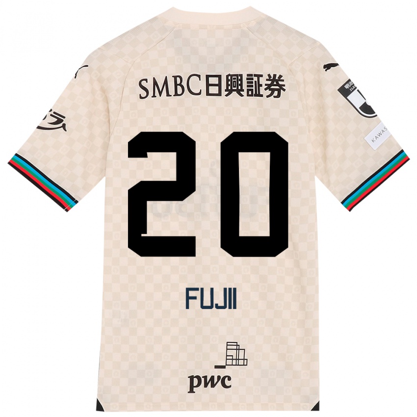 Niño Camiseta Rensuke Fujii #20 Blanco Gris 2ª Equipación 2024/25 La Camisa Argentina