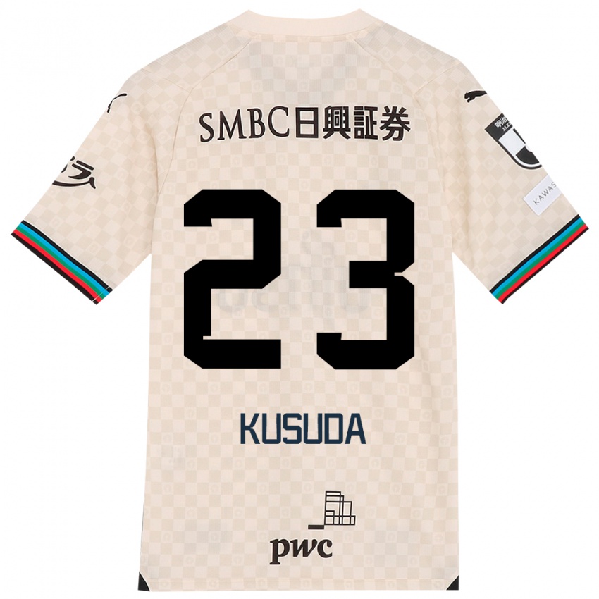 Niño Camiseta Haruki Kusuda #23 Blanco Gris 2ª Equipación 2024/25 La Camisa Argentina