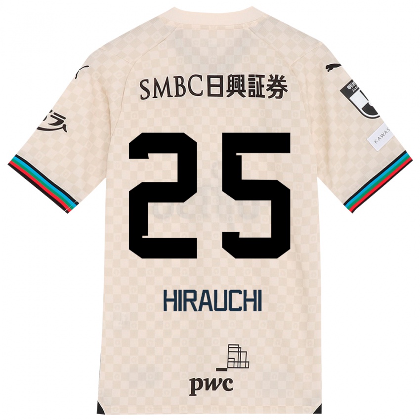 Niño Camiseta Issei Hirauchi #25 Blanco Gris 2ª Equipación 2024/25 La Camisa Argentina