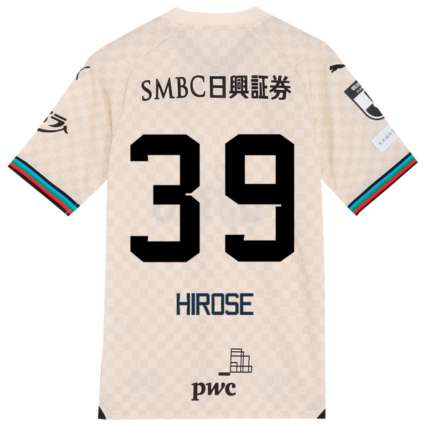 Niño Camiseta Neo Hirose #39 Blanco Gris 2ª Equipación 2024/25 La Camisa Argentina