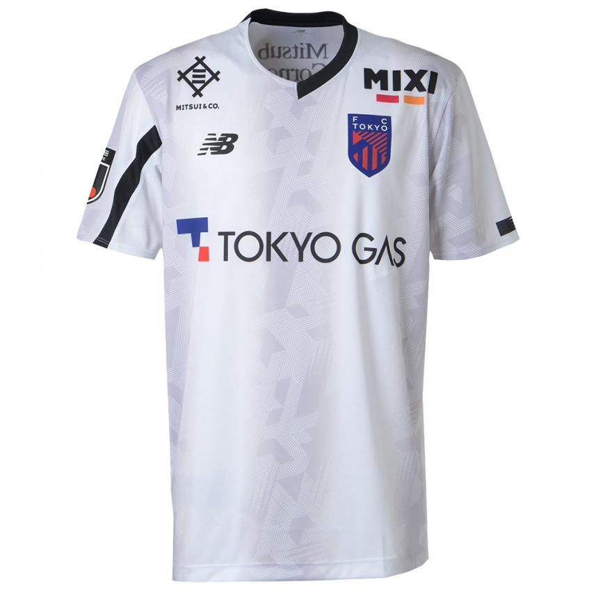 Niño Camiseta Ryotaro Araki #71 Blanco Negro 2ª Equipación 2024/25 La Camisa Argentina