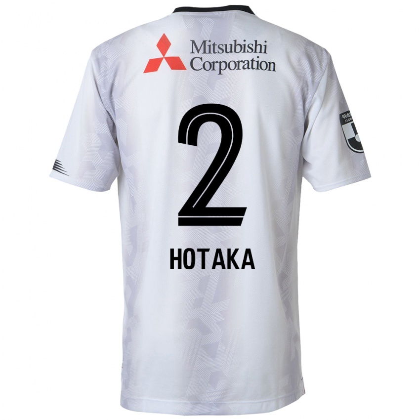 Niño Camiseta Hotaka Nakamura #2 Blanco Negro 2ª Equipación 2024/25 La Camisa Argentina