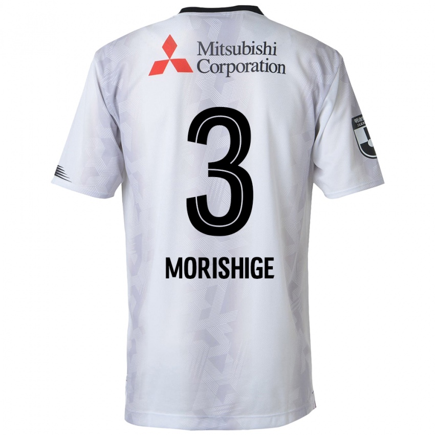 Niño Camiseta Masato Morishige #3 Blanco Negro 2ª Equipación 2024/25 La Camisa Argentina