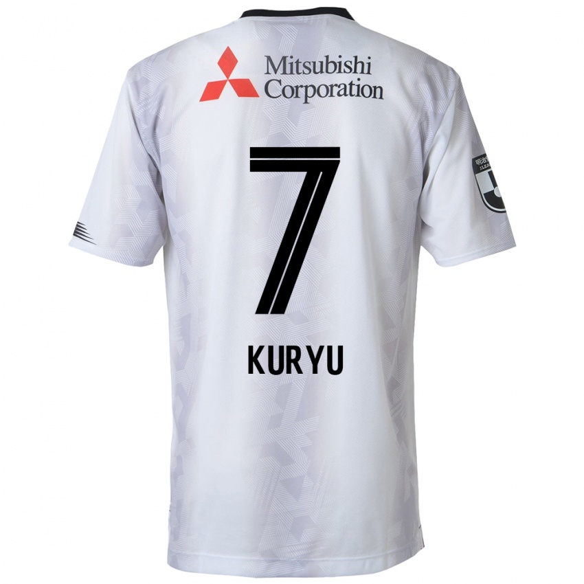 Niño Camiseta Kuryu Matsuki #7 Blanco Negro 2ª Equipación 2024/25 La Camisa Argentina