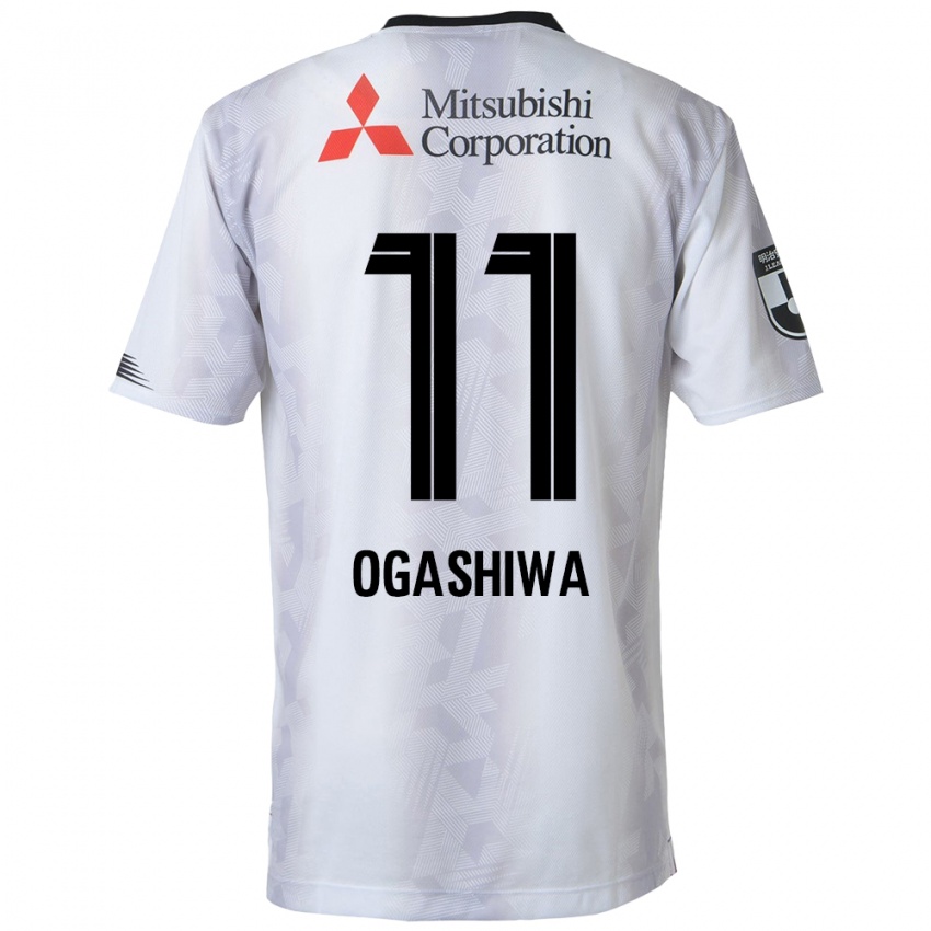 Niño Camiseta Tsuyoshi Ogashiwa #11 Blanco Negro 2ª Equipación 2024/25 La Camisa Argentina