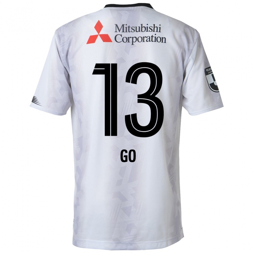 Niño Camiseta Go Hatano #13 Blanco Negro 2ª Equipación 2024/25 La Camisa Argentina