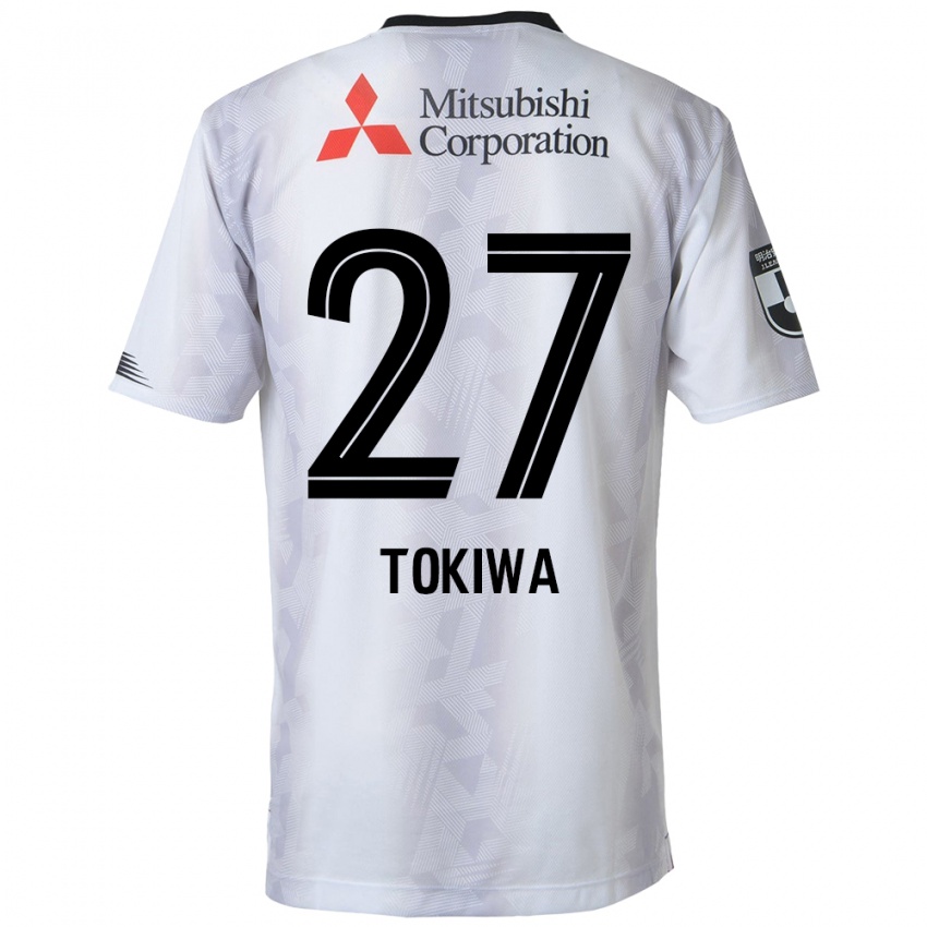 Niño Camiseta Kyota Tokiwa #27 Blanco Negro 2ª Equipación 2024/25 La Camisa Argentina