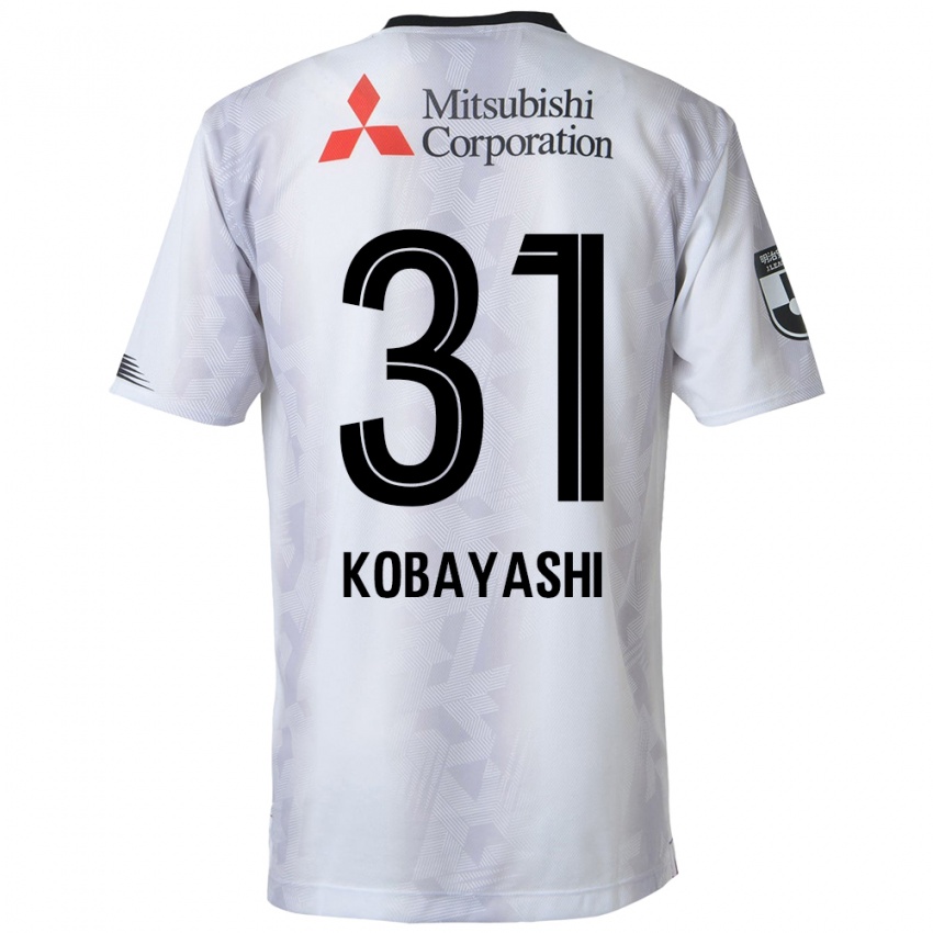 Niño Camiseta Masataka Kobayashi #31 Blanco Negro 2ª Equipación 2024/25 La Camisa Argentina