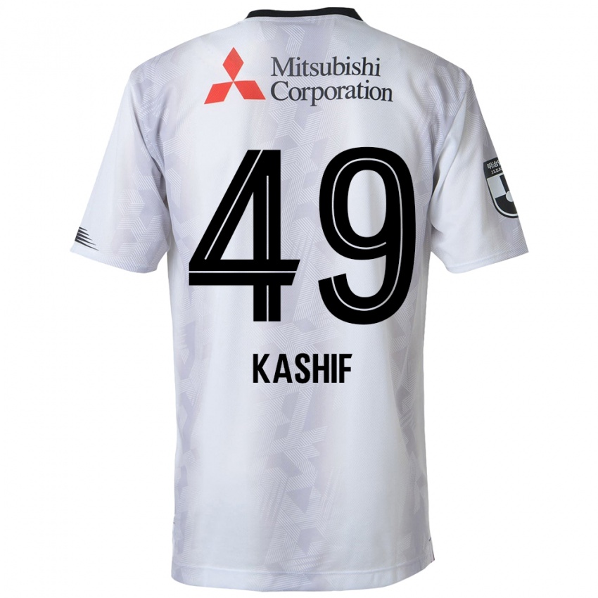 Niño Camiseta Kashif Bangnagande #49 Blanco Negro 2ª Equipación 2024/25 La Camisa Argentina