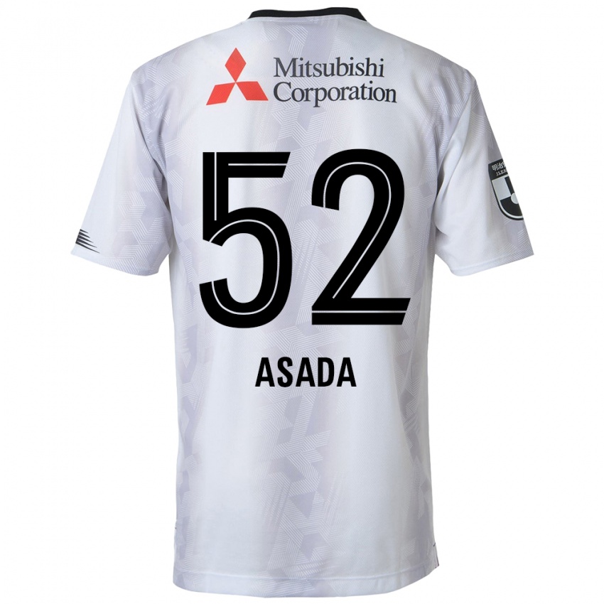 Niño Camiseta Rui Asada #52 Blanco Negro 2ª Equipación 2024/25 La Camisa Argentina