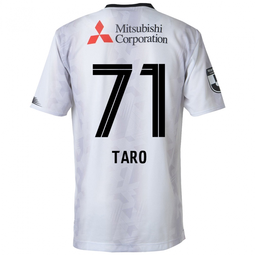 Niño Camiseta Ryotaro Araki #71 Blanco Negro 2ª Equipación 2024/25 La Camisa Argentina