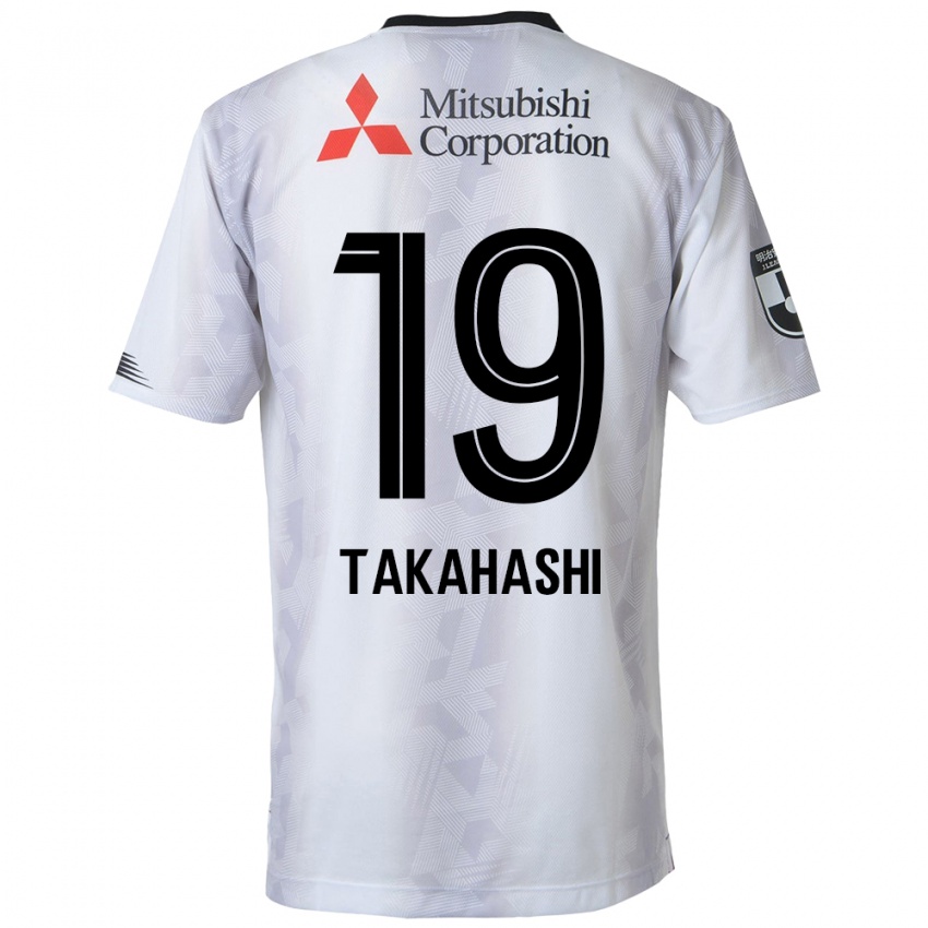 Niño Camiseta Yuya Takahashi #19 Blanco Negro 2ª Equipación 2024/25 La Camisa Argentina