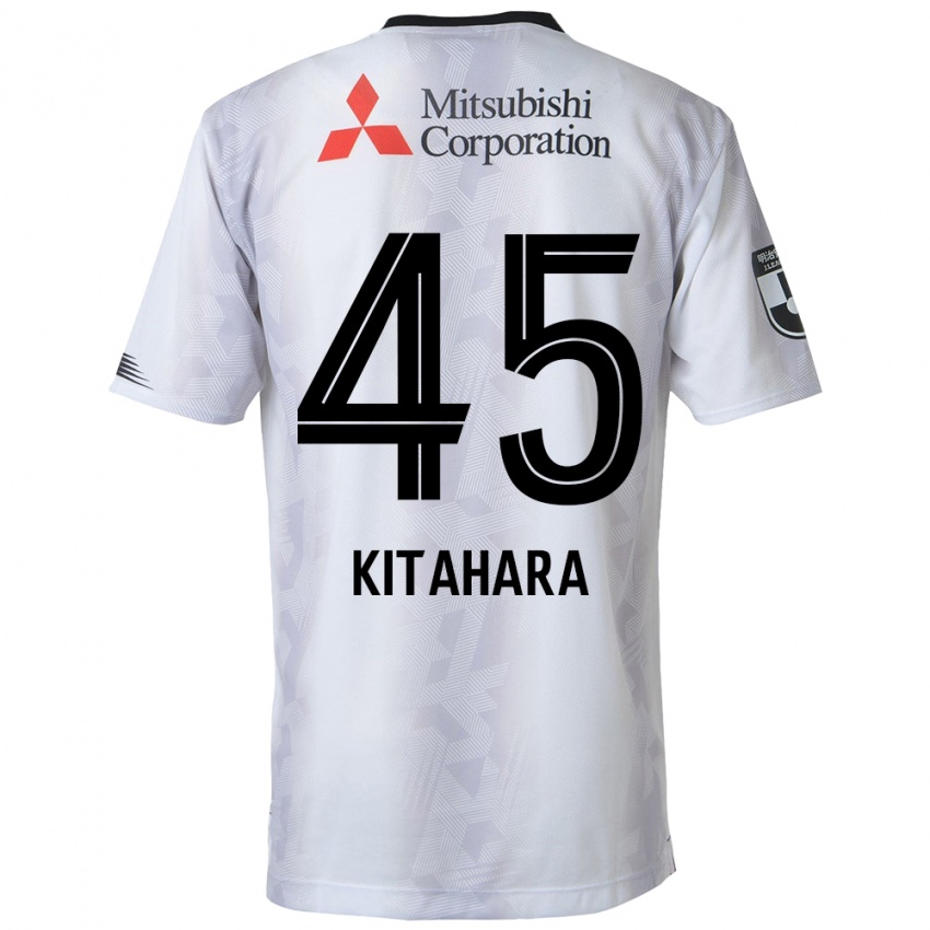 Niño Camiseta Maki Kitahara #45 Blanco Negro 2ª Equipación 2024/25 La Camisa Argentina