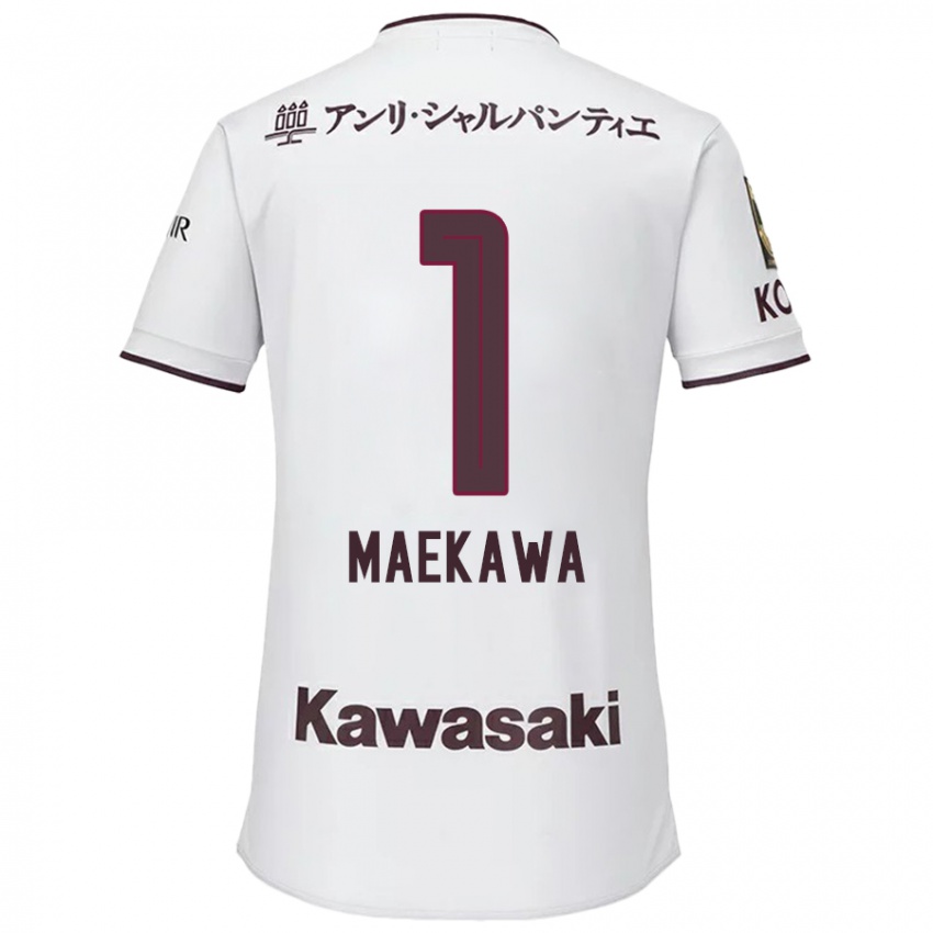 Niño Camiseta Daiya Maekawa #1 Blanco Rojo 2ª Equipación 2024/25 La Camisa Argentina