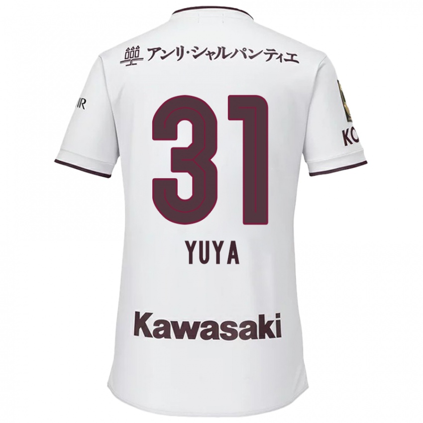 Niño Camiseta Yuya Nakasaka #31 Blanco Rojo 2ª Equipación 2024/25 La Camisa Argentina