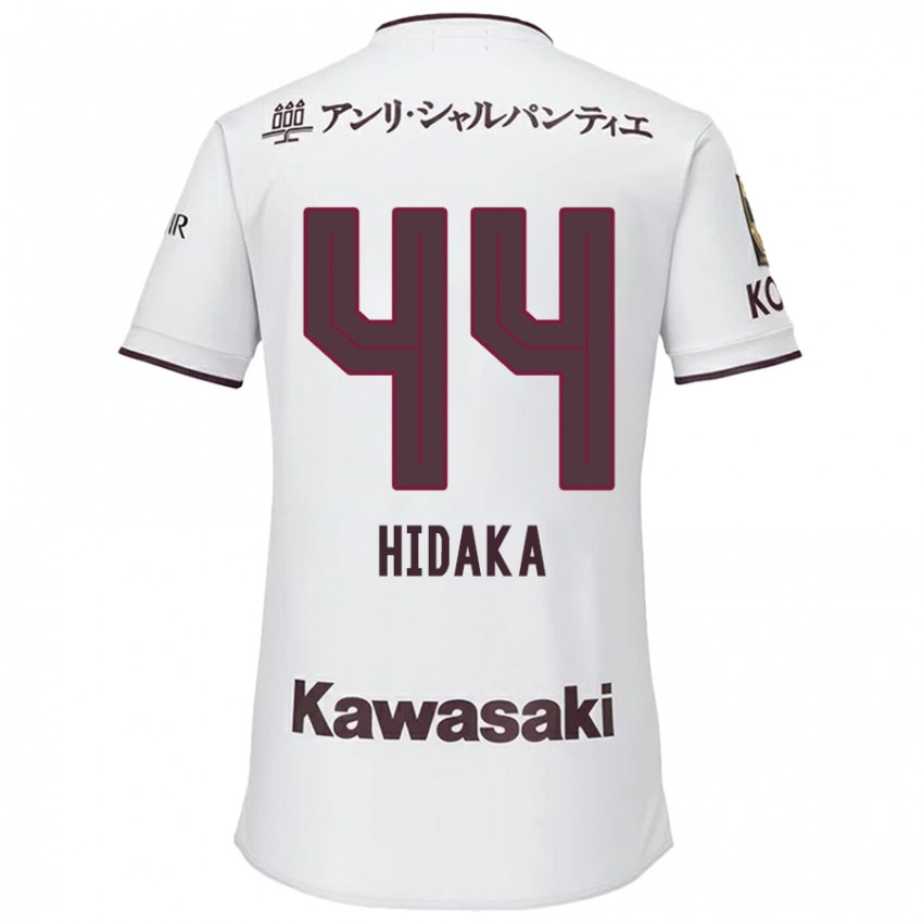 Niño Camiseta Mitsuki Hidaka #44 Blanco Rojo 2ª Equipación 2024/25 La Camisa Argentina