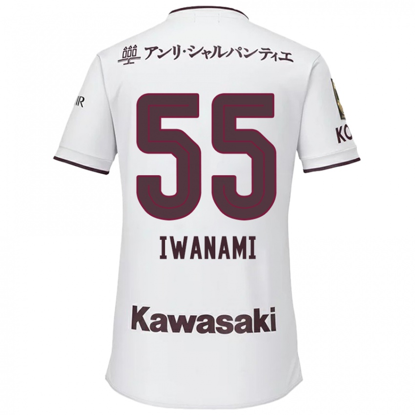 Niño Camiseta Takuya Iwanami #55 Blanco Rojo 2ª Equipación 2024/25 La Camisa Argentina