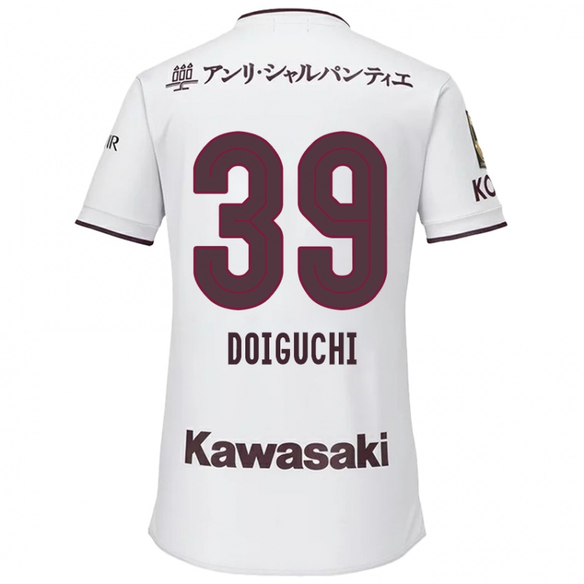 Niño Camiseta Ritsu Doiguchi #39 Blanco Rojo 2ª Equipación 2024/25 La Camisa Argentina