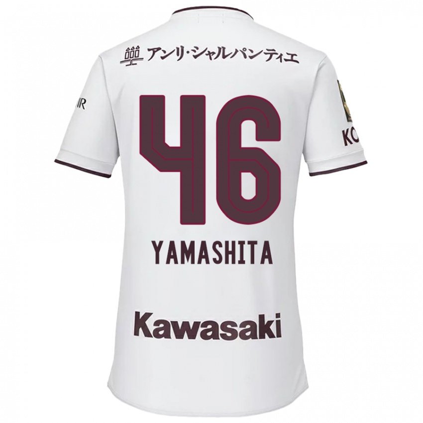 Niño Camiseta Hiroto Yamashita #46 Blanco Rojo 2ª Equipación 2024/25 La Camisa Argentina