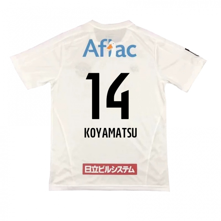 Niño Camiseta Tomoya Koyamatsu #14 Blanco Negro 2ª Equipación 2024/25 La Camisa Argentina