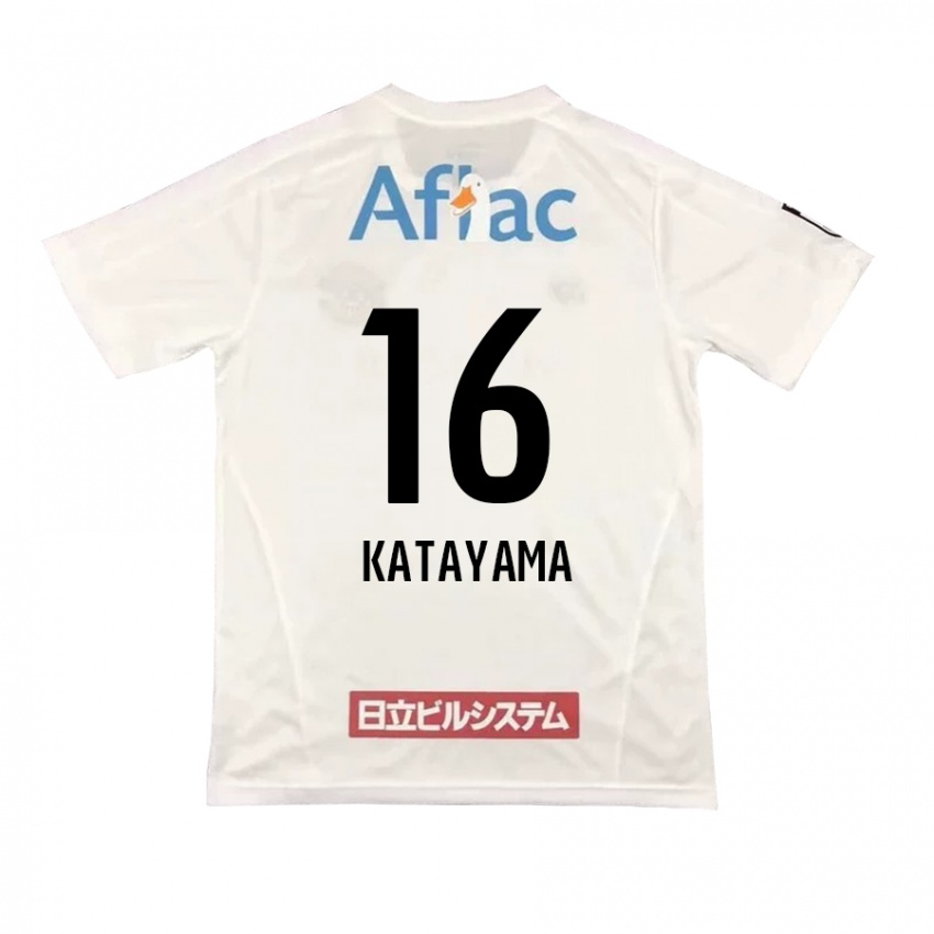 Niño Camiseta Eiichi Katayama #16 Blanco Negro 2ª Equipación 2024/25 La Camisa Argentina