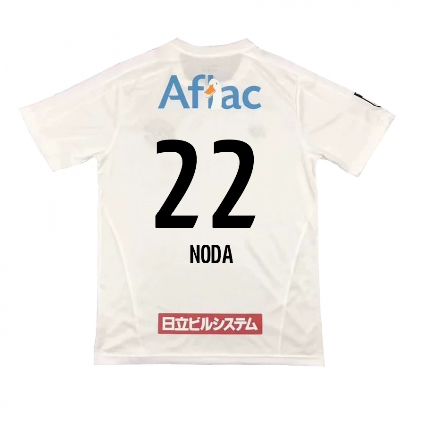 Niño Camiseta Hiroki Noda #22 Blanco Negro 2ª Equipación 2024/25 La Camisa Argentina