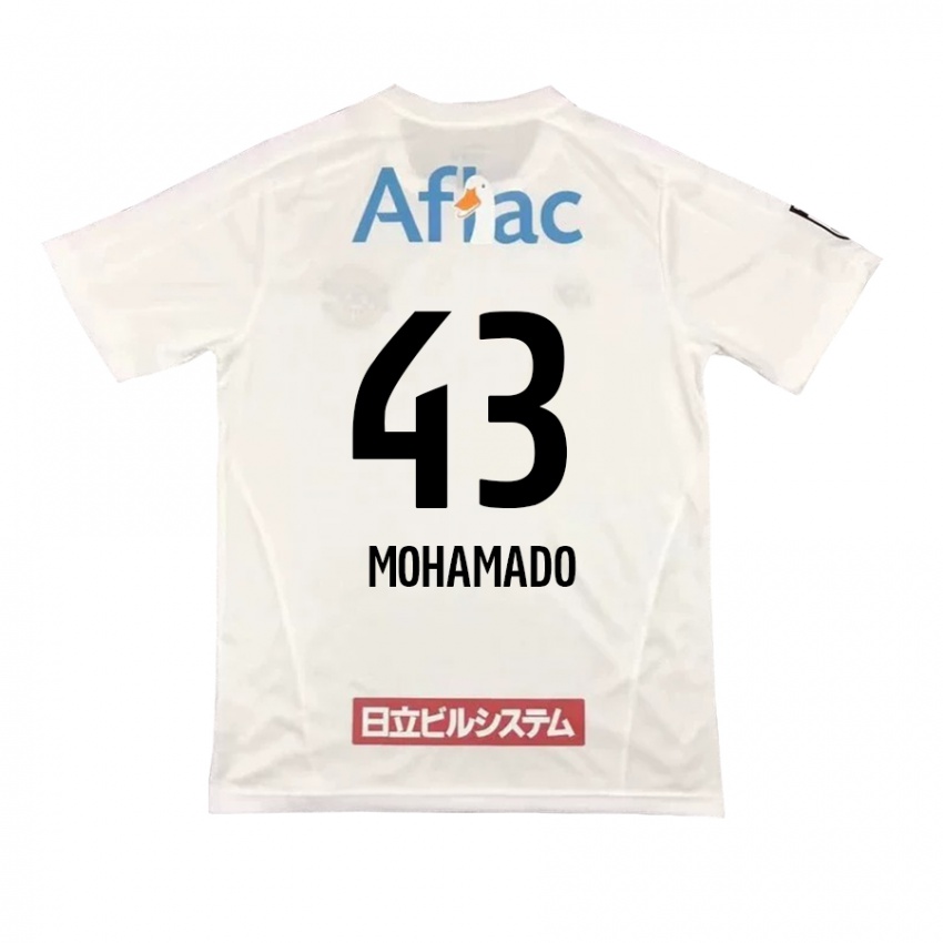 Niño Camiseta Faruzansana Mohamado #43 Blanco Negro 2ª Equipación 2024/25 La Camisa Argentina