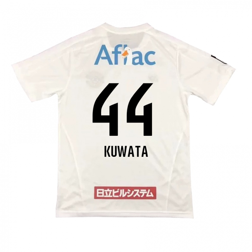 Niño Camiseta Taisei Kuwata #44 Blanco Negro 2ª Equipación 2024/25 La Camisa Argentina