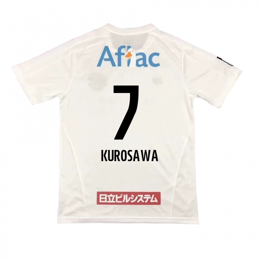 Niño Camiseta Shido Kurosawa #7 Blanco Negro 2ª Equipación 2024/25 La Camisa Argentina