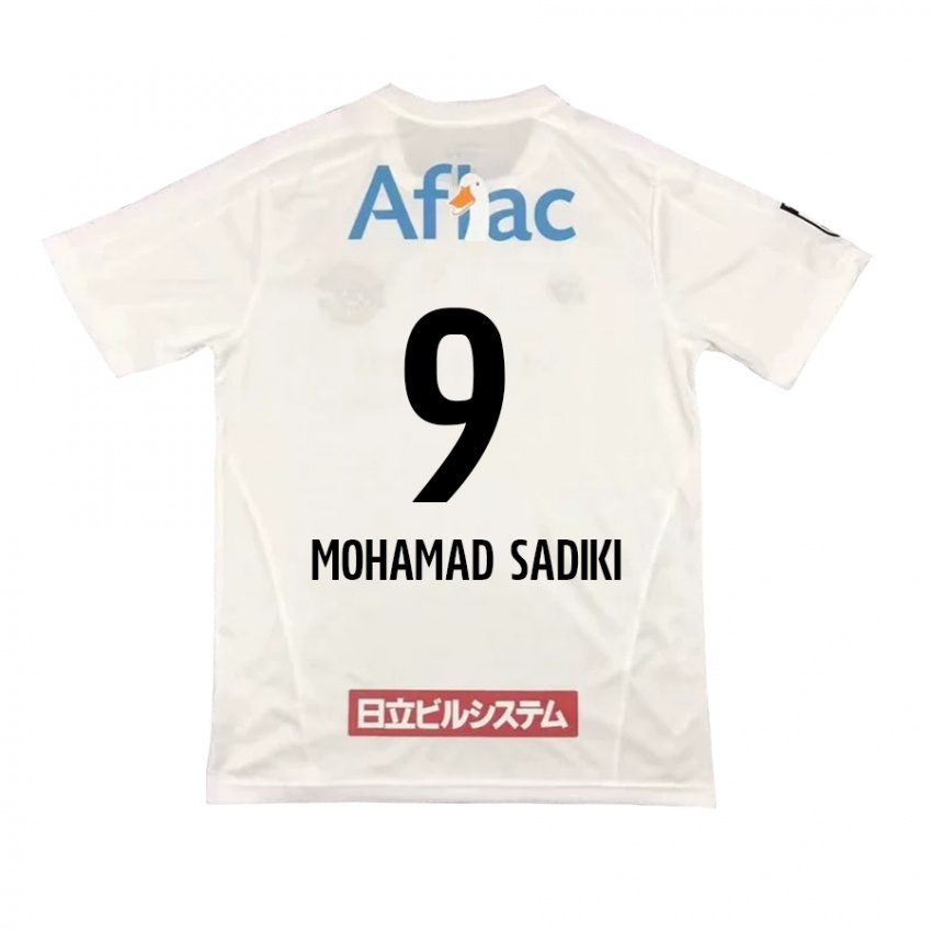 Niño Camiseta Wade Mohamad Sadiki #9 Blanco Negro 2ª Equipación 2024/25 La Camisa Argentina