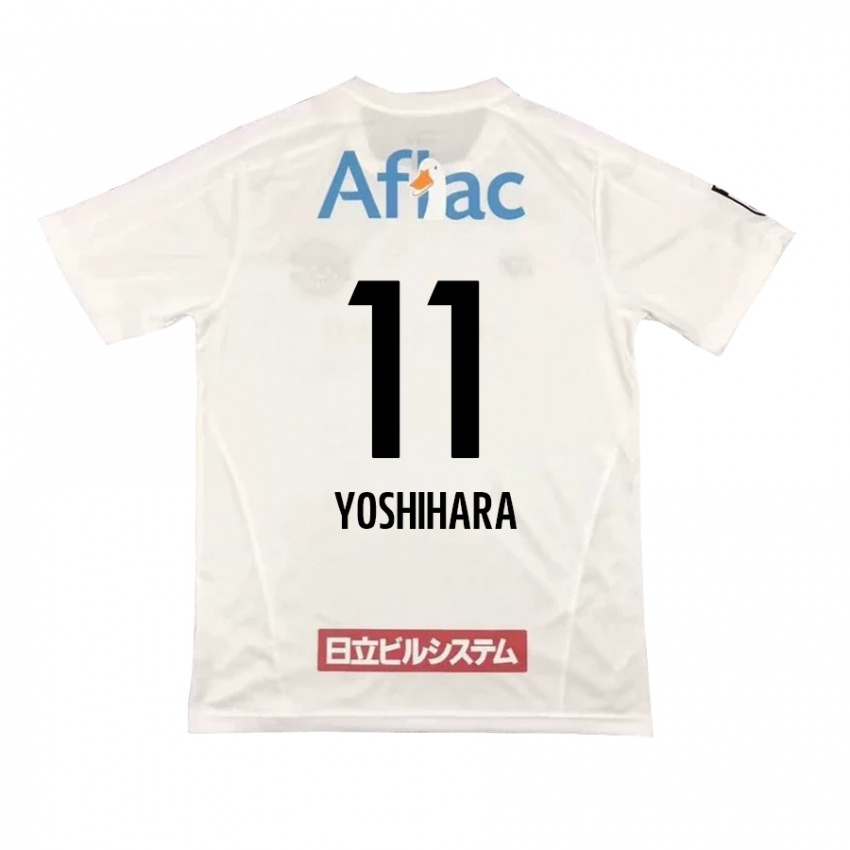 Niño Camiseta Futo Yoshihara #11 Blanco Negro 2ª Equipación 2024/25 La Camisa Argentina