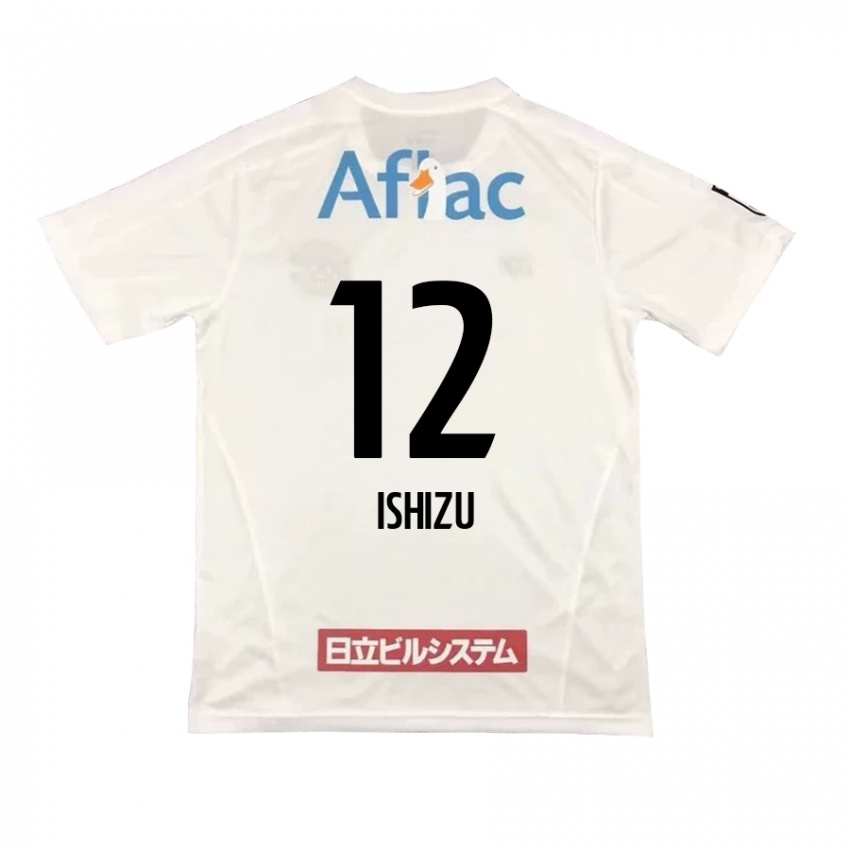 Niño Camiseta Kazuki Ishizu #12 Blanco Negro 2ª Equipación 2024/25 La Camisa Argentina