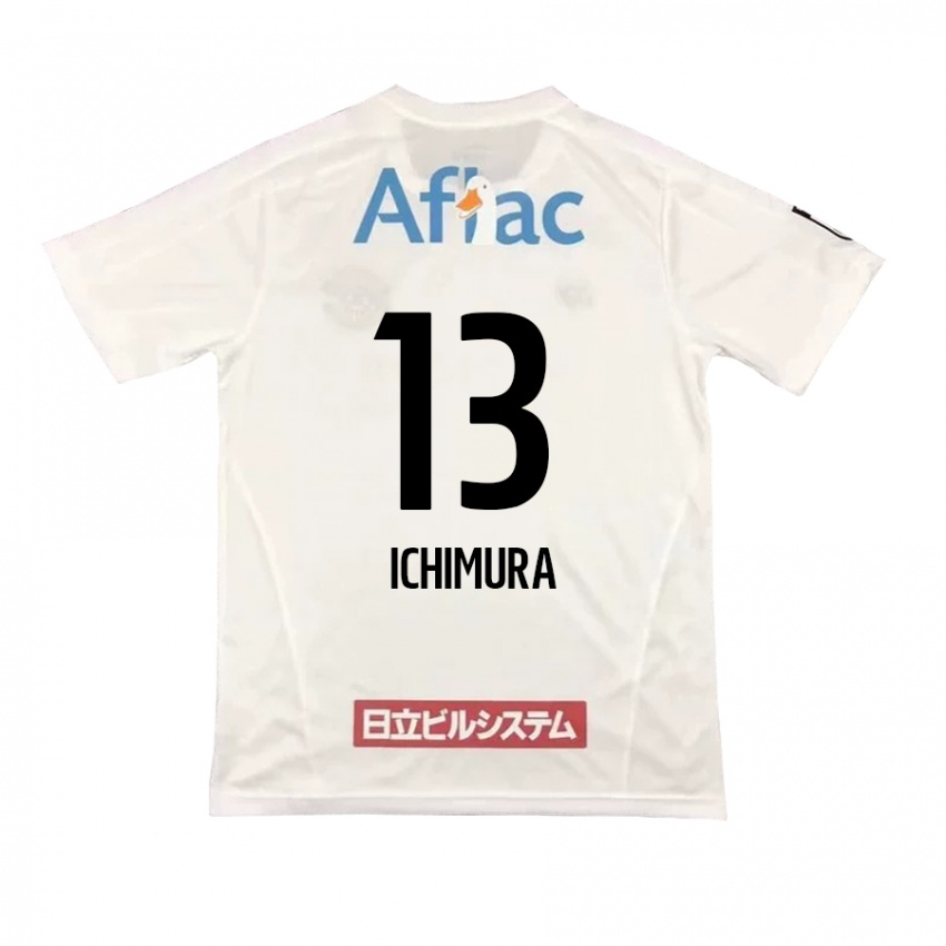 Niño Camiseta Ken Ichimura #13 Blanco Negro 2ª Equipación 2024/25 La Camisa Argentina