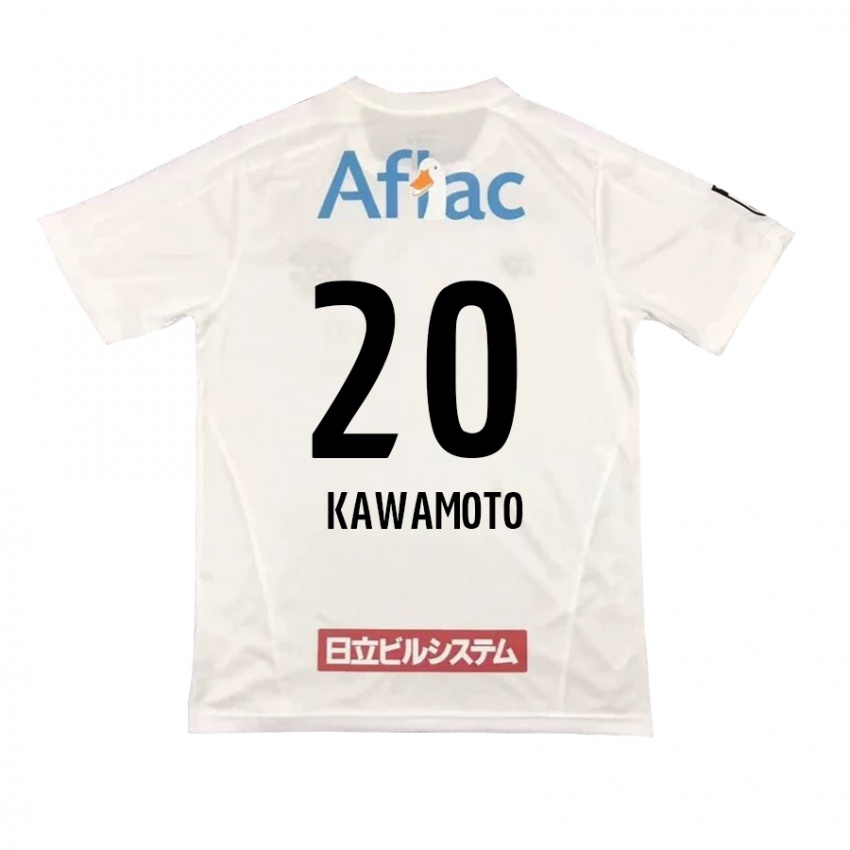 Niño Camiseta Daizen Kawamoto #20 Blanco Negro 2ª Equipación 2024/25 La Camisa Argentina