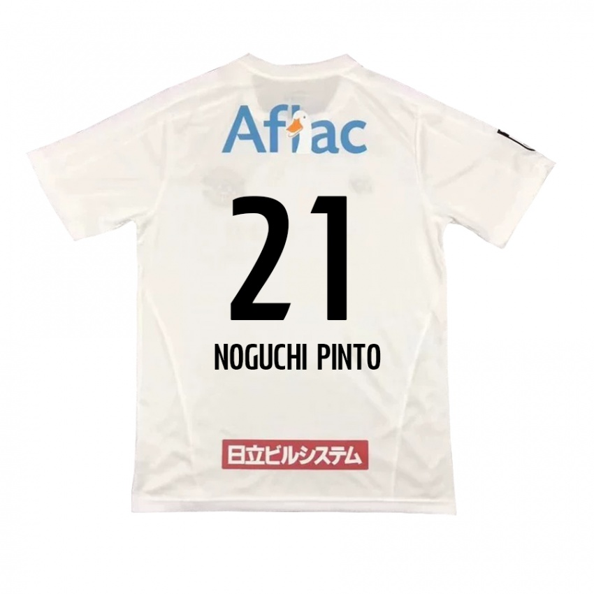 Niño Camiseta Amato Noguchi Pinto #21 Blanco Negro 2ª Equipación 2024/25 La Camisa Argentina