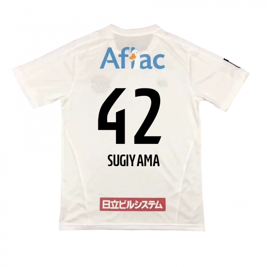 Niño Camiseta Shunnosuke Sugiyama #42 Blanco Negro 2ª Equipación 2024/25 La Camisa Argentina