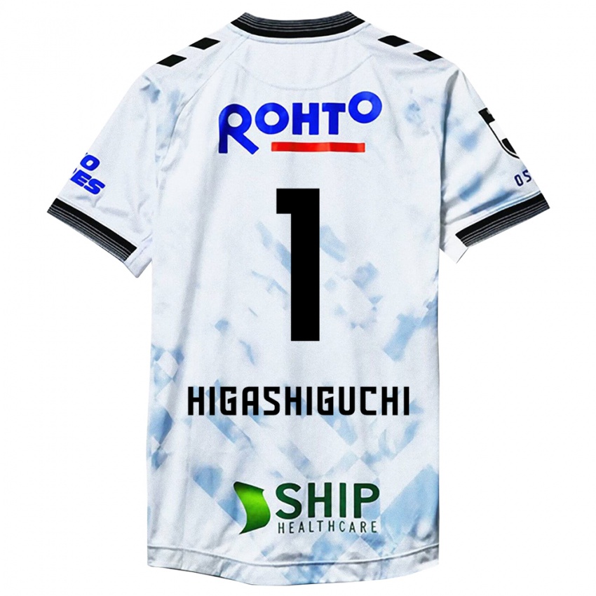 Niño Camiseta Masaaki Higashiguchi #1 Blanco Negro 2ª Equipación 2024/25 La Camisa Argentina