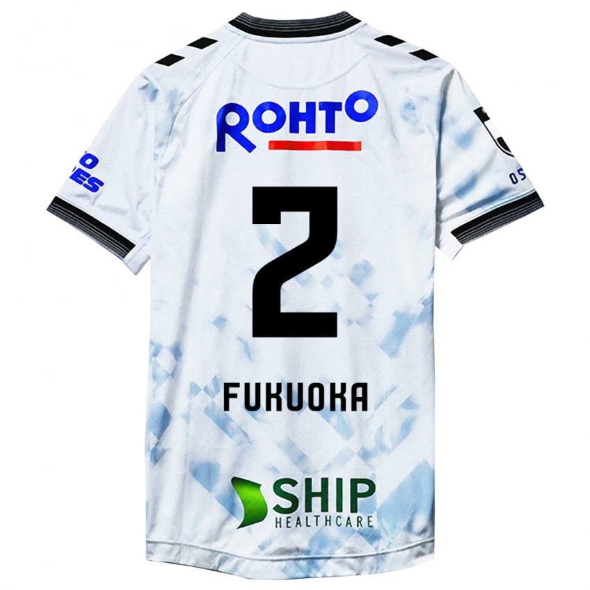 Niño Camiseta Shota Fukuoka #2 Blanco Negro 2ª Equipación 2024/25 La Camisa Argentina